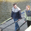 Kampy and Meg Carrying Oars